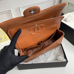 CHN Classic Brown and Silver Bag 25cm