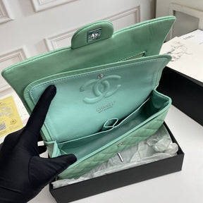 CHN Classic Light Green and Silver Bag 25cm