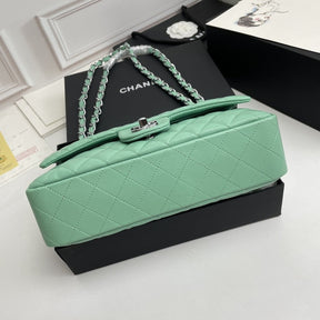 CHN Classic Light Green and Silver Bag 25cm