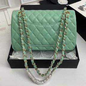 CHN Classic Light Green Bag with Gold 25cm