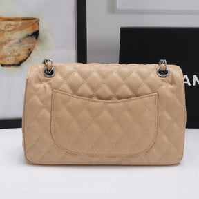 CHN Classic Bag Beige with silver details 25cm