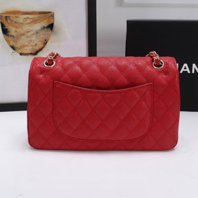 CHN Classic Bag with Red and Gold Details 25cm