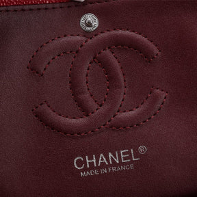 CHN Classic Bag with Red and Silver Details 25cm