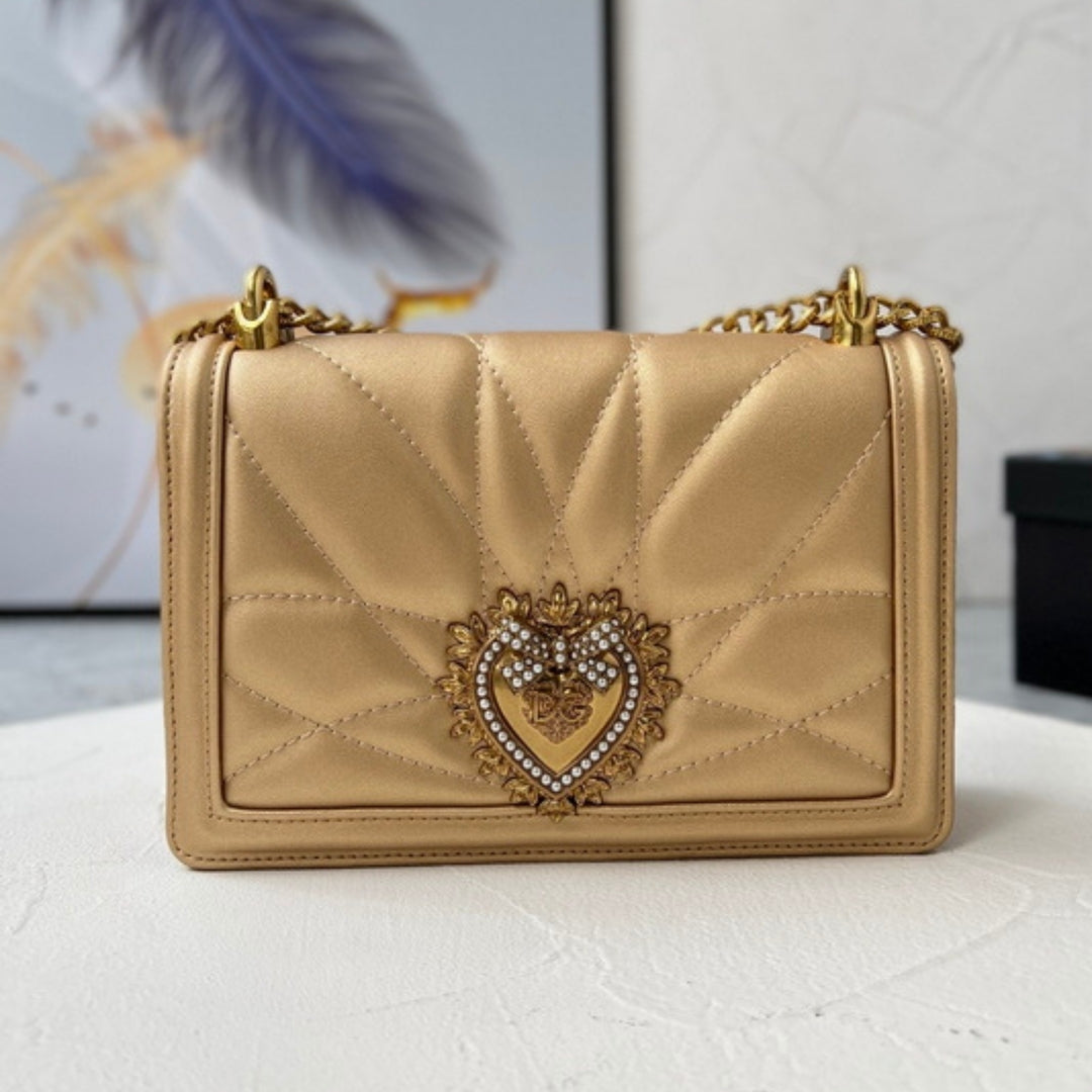 DG Devotion Small Gold Bag 21cm