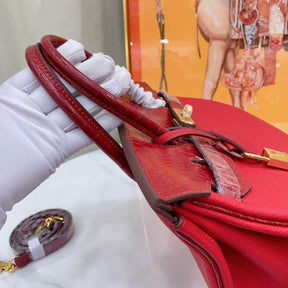Red HRMS Birkin bag