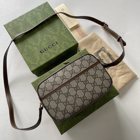 GG Horsebit canvas 1955 shoulder bag, small 20cm