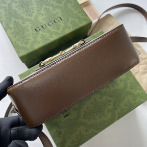 GG Horsebit canvas 1955 shoulder bag, small 20cm
