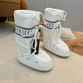 Mboot Waterproof High White and Gray Boot