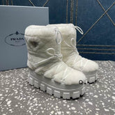PRD Apres White Boots with Fur