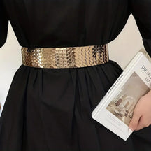 Women's Fish Scales Shiny Belt 