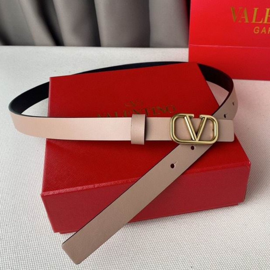 VLTN Small Rose and Gold Belt 2cm wide