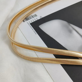 Women's Square Shine Gold Belt