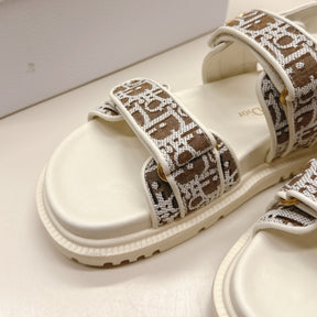 Dio Dioract White and Brown Sandal