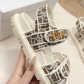 Dio Dioract White and Brown Sandal