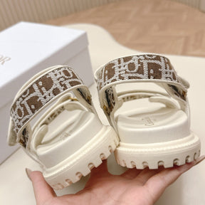 Dio Dioract White and Brown Sandal