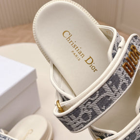 Dio Dioract Slide Sandal White and Gray