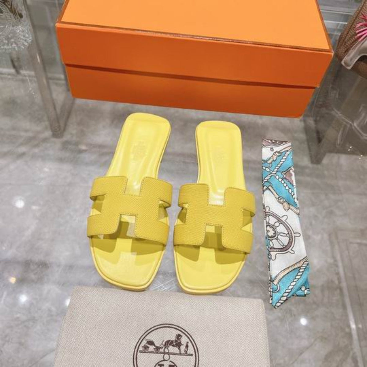 HRMS Oran Light Yellow Sandal