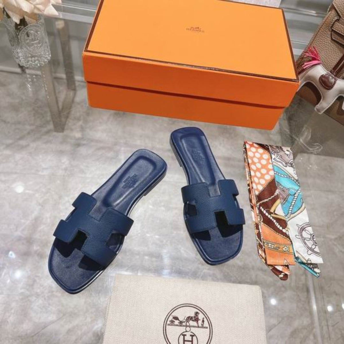HRMS Oran Navy Blue Sandal