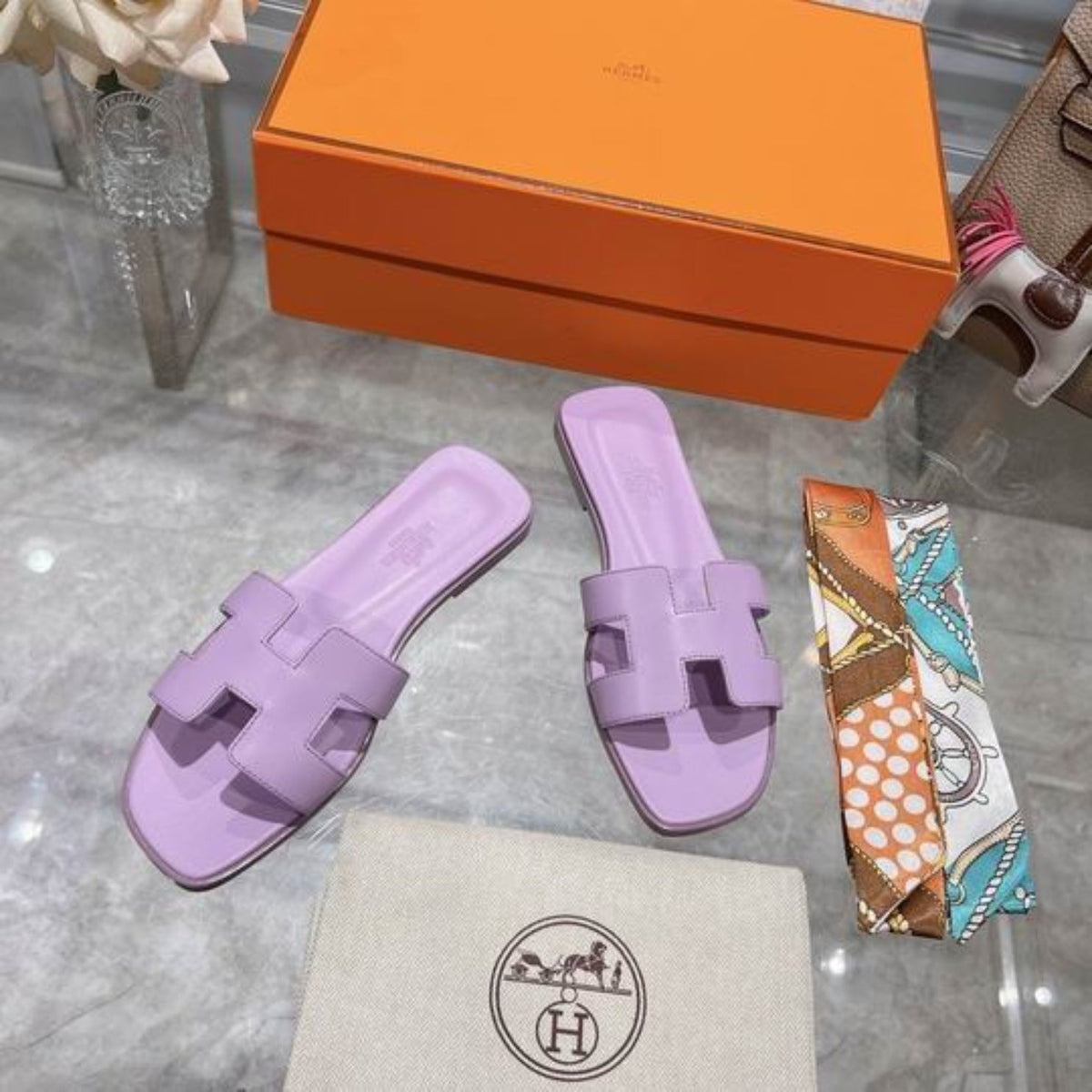 HRMS Oran Lilac Sandals