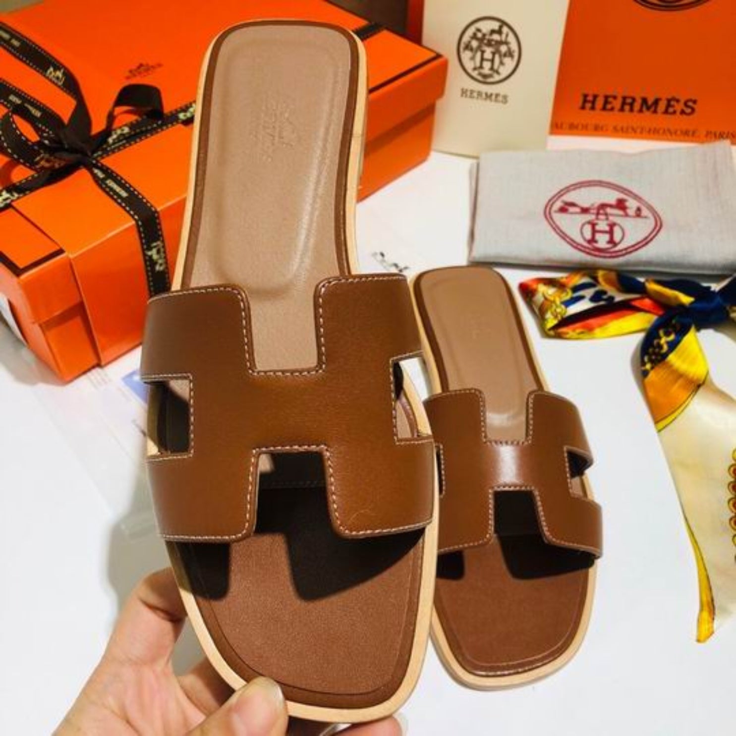 HRMS Oran Brown Classic Sandal