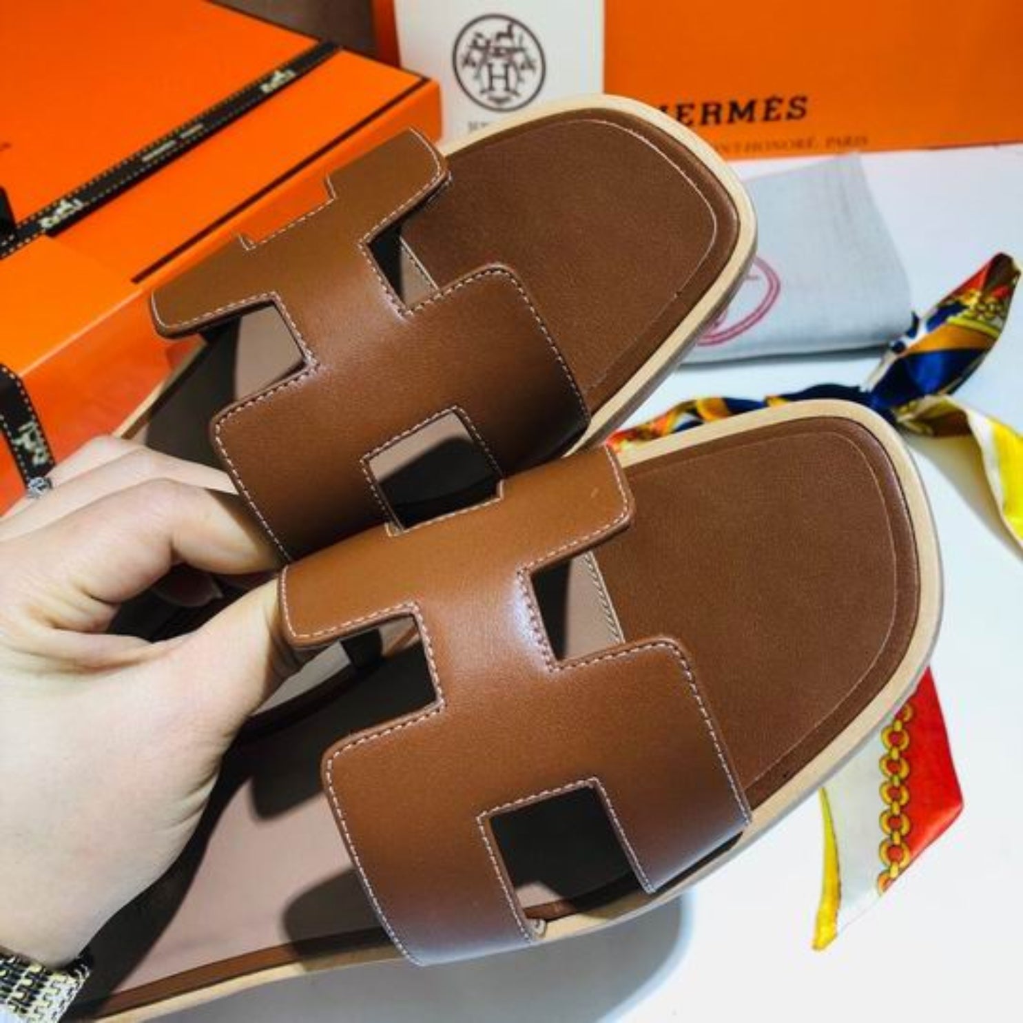 HRMS Oran Brown Classic Sandal