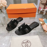 HRMS Oran Black Suede Sandal