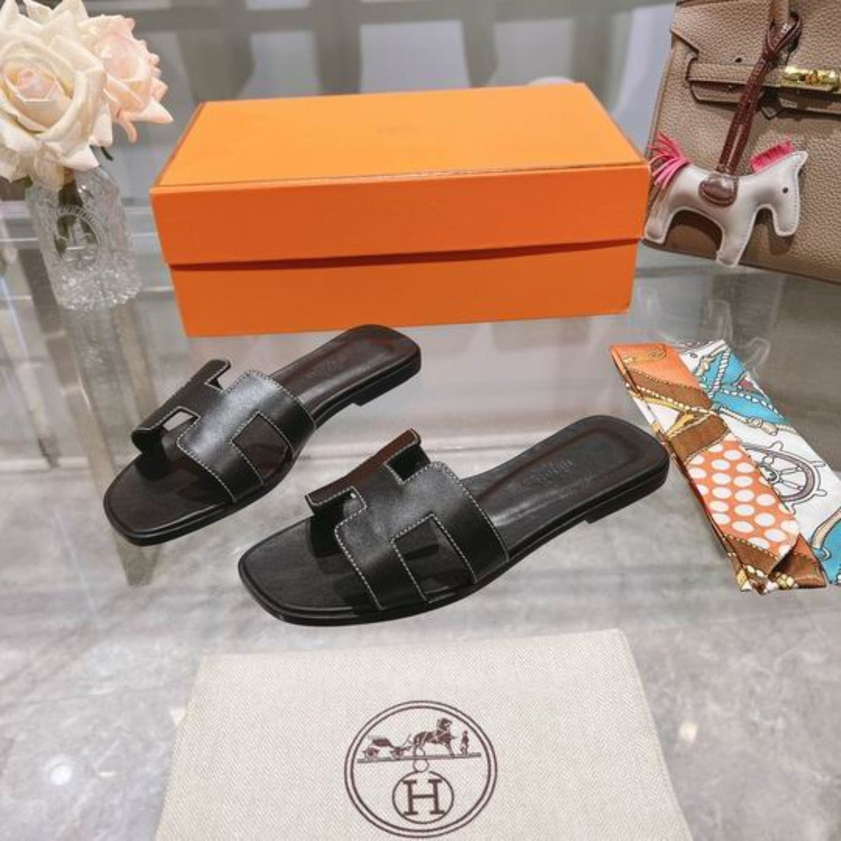 HRMS Oran Black I Sandal