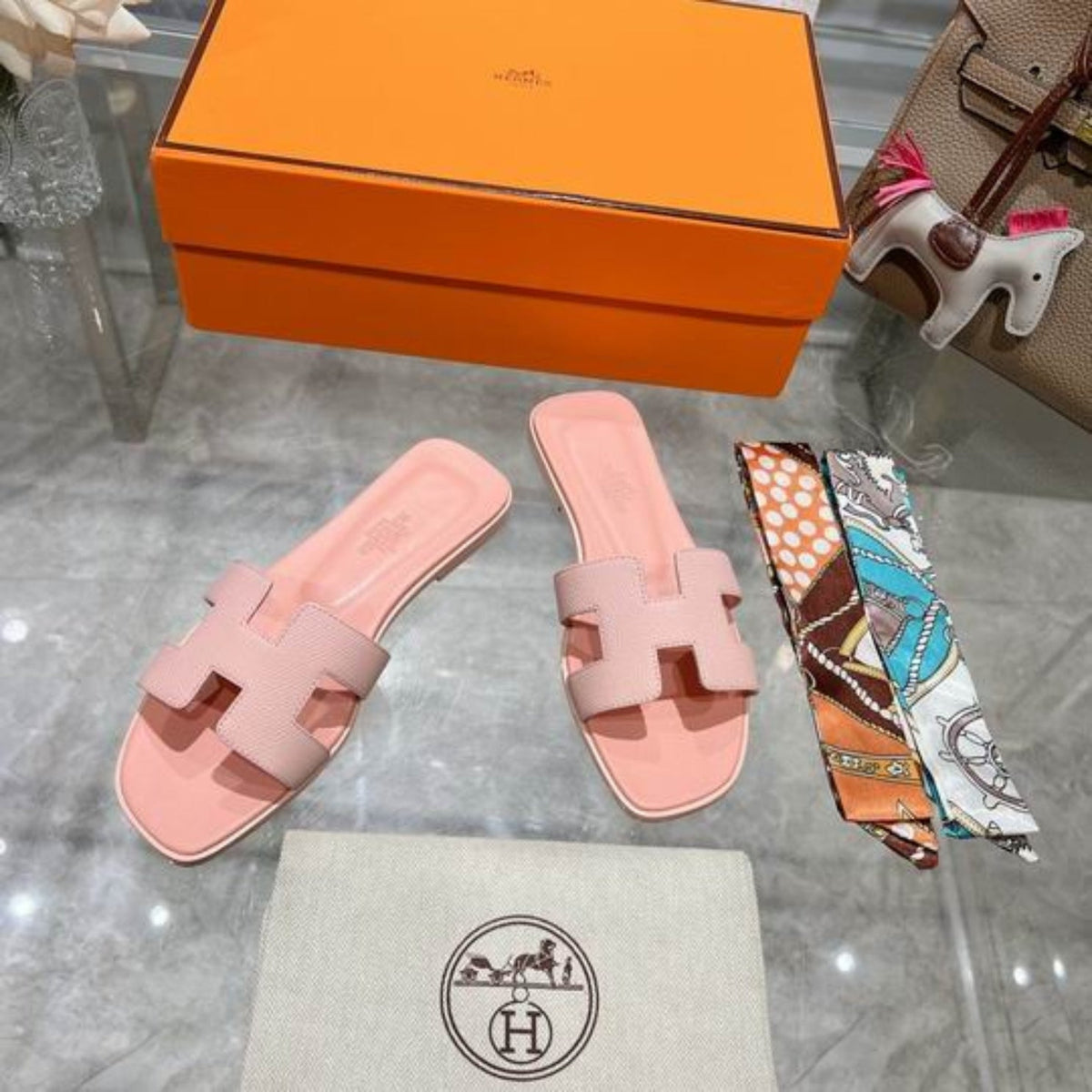 HRMS Oran Salmon Sandals