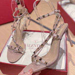 VLT Light Brown Leather Sandal with Details 8cm Heel