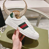GG Ace Web White Sneakers