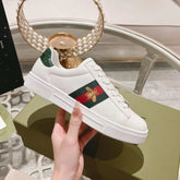 GG Ace Web Tennis Shoes with White Bee