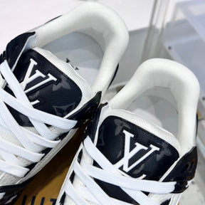 Black LV Trainer Sneakers