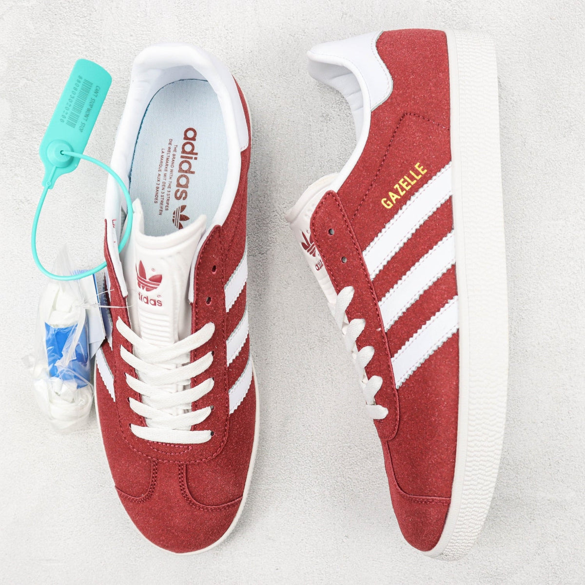 Red and White Gazelle Tennis Ads