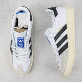 Ads Gazelle Classic White and Black Tennis Shoes