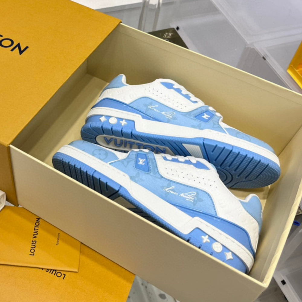 LV Trainer #54 Blue Sneakers