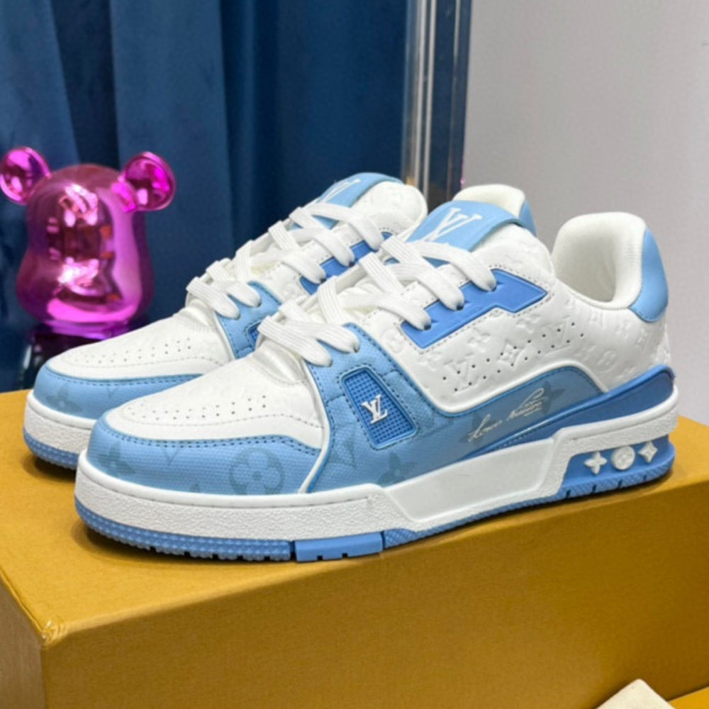 LV Trainer #54 Blue Sneakers