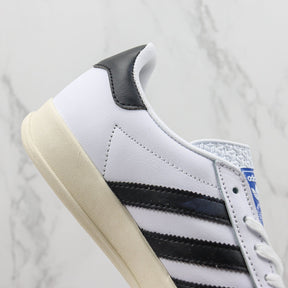 Ads Gazelle Classic White and Black Tennis Shoes