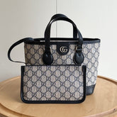 GG Ophidia Tote Mini Supreme Beige and Blue 22cm Bag