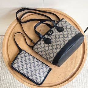 GG Ophidia Tote Mini Supreme Beige and Blue 22cm Bag
