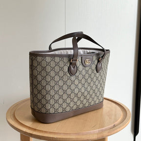 GG Ophidia Small Beige and Brown Bag 31cm