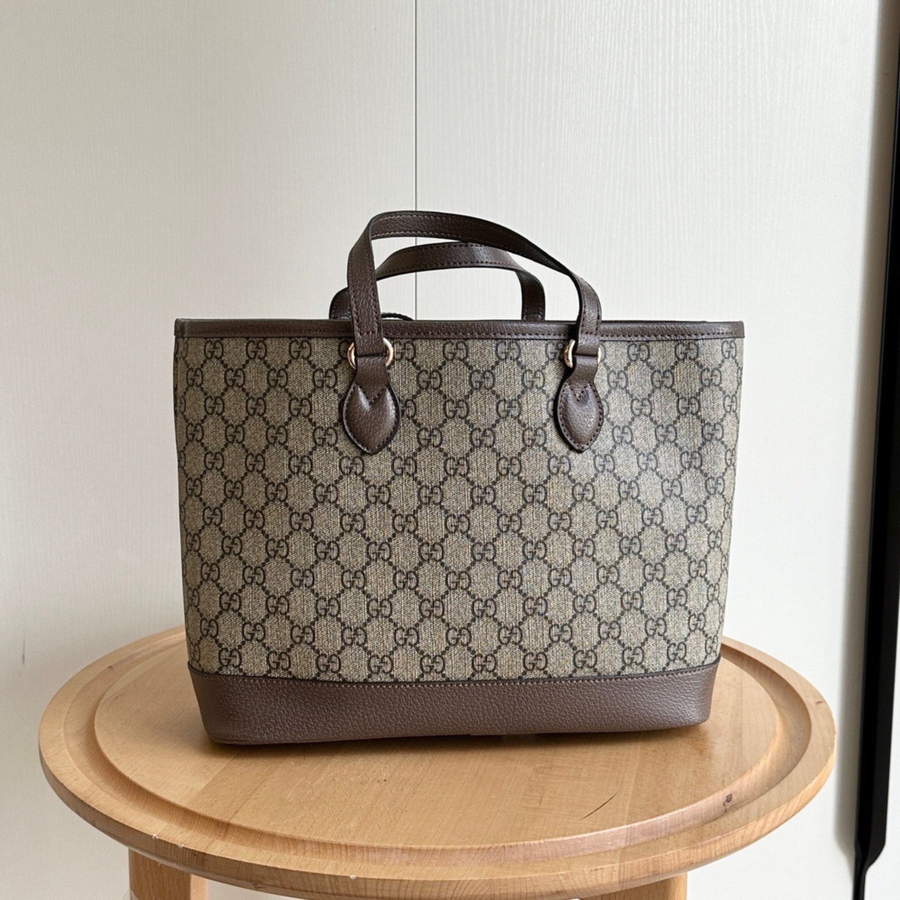GG Ophidia Small Beige and Brown Bag 31cm