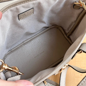 GG Ophidia Tote Mini Supreme Bag Beige and White 22cm