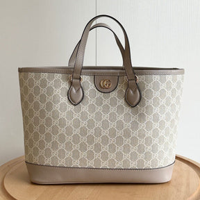 GG Ophidia Supreme Small Beige and White Bag 31cm