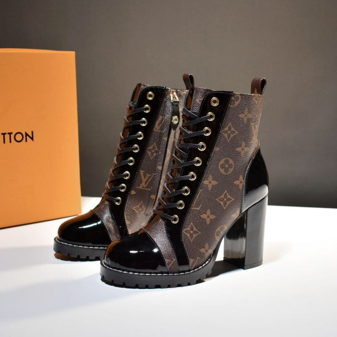 LV Star Trail Monogram Heel Boot