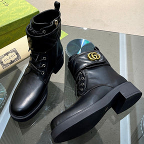 Black GG Ankle Boot