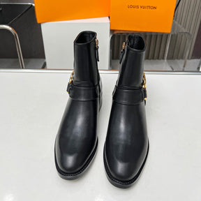 Bota LV Flat Westside Preta