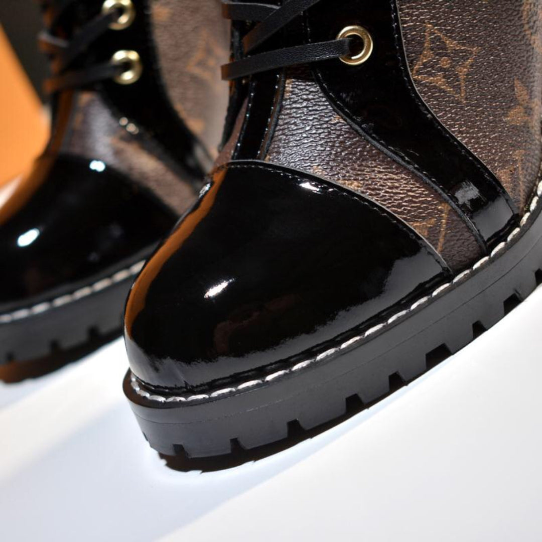 LV Star Trail Monogram Heel Boot
