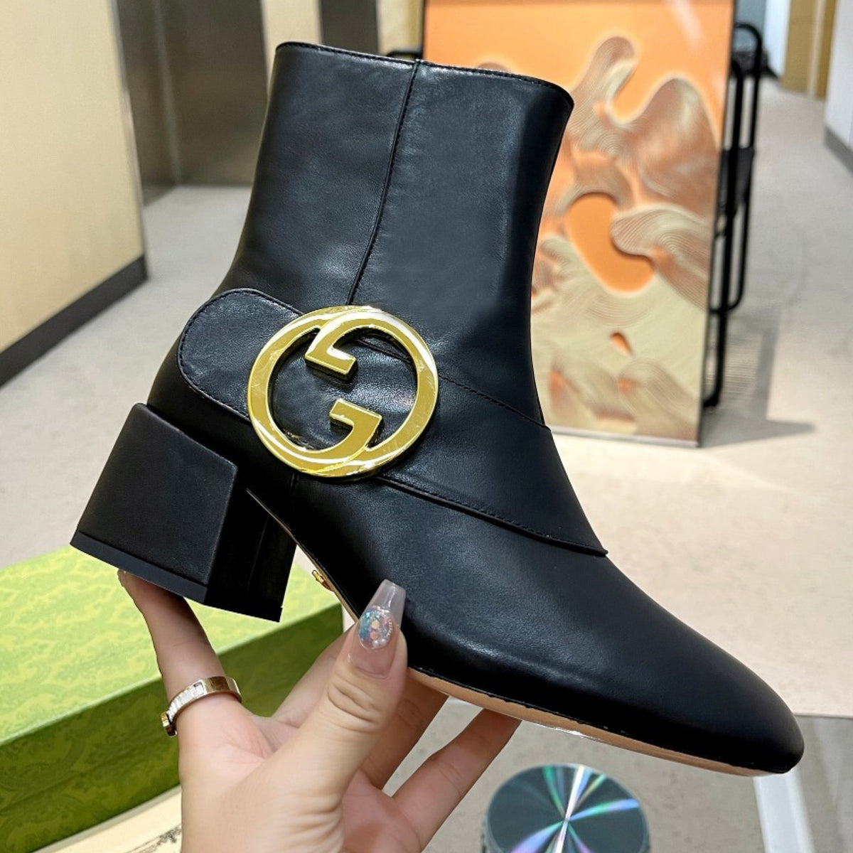 GG Ankle boot Blondie Black