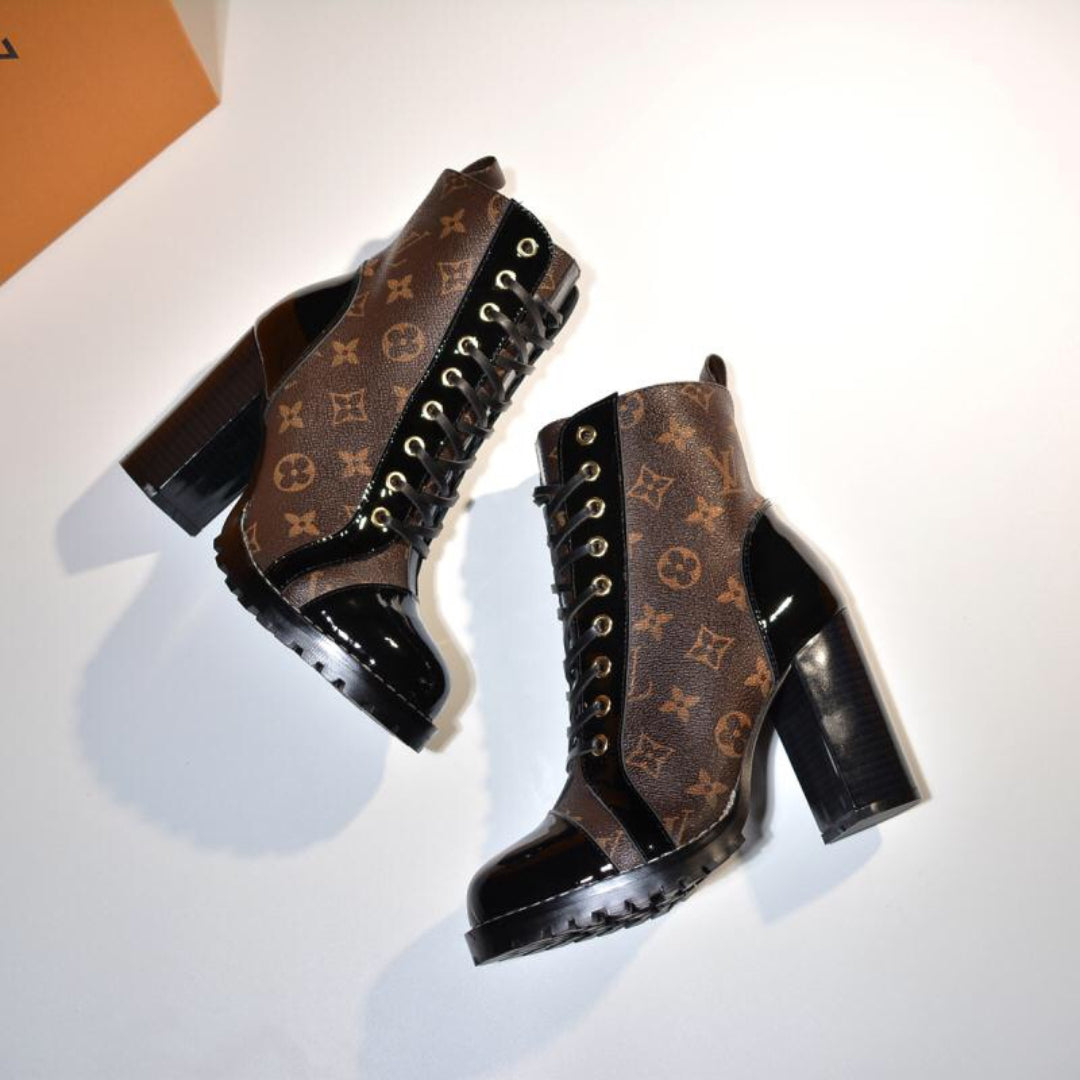LV Star Trail Monogram Heel Boot
