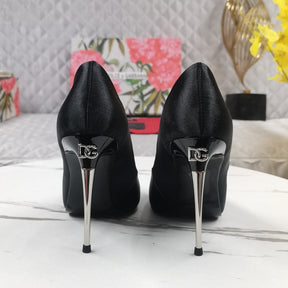 Black DG Pumps with Logo on 10.5cm heel